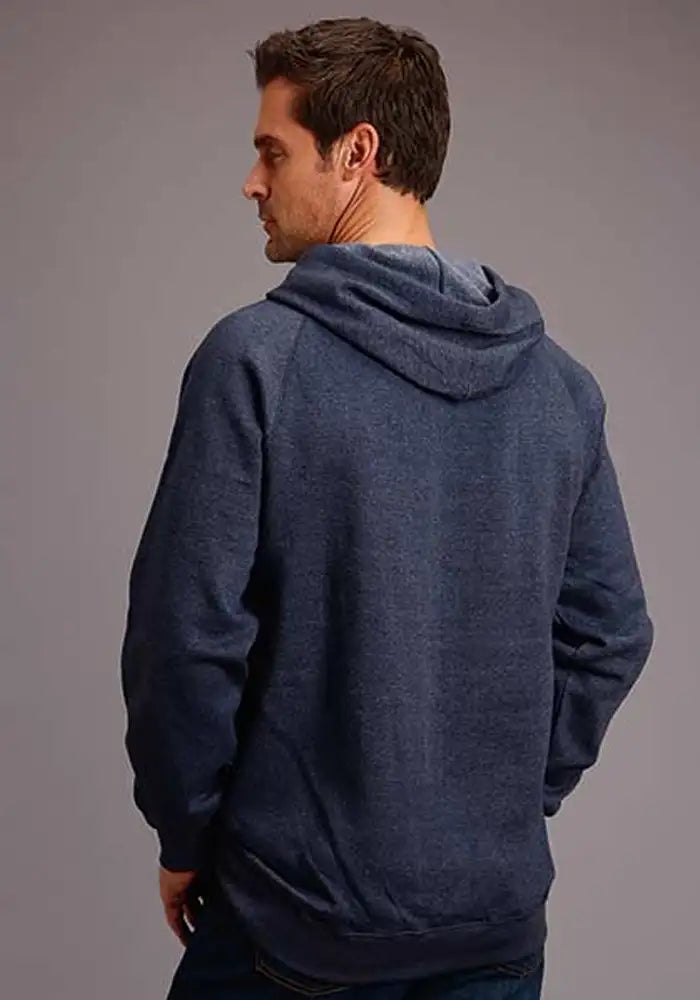 Stetson Eagle in Circular Shield (Navy) - Men's Hoodie Sweatshirt