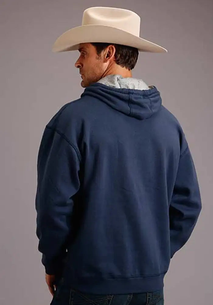 Stetson 1865 Applique (Navy) - Men's Hoodie Sweatshirt