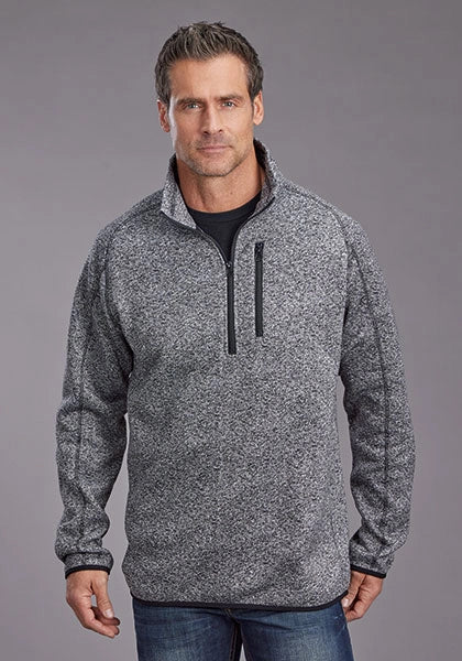 Stetson 2328 Honeycomb Bonded (Grey) - Men's Knit Sweater