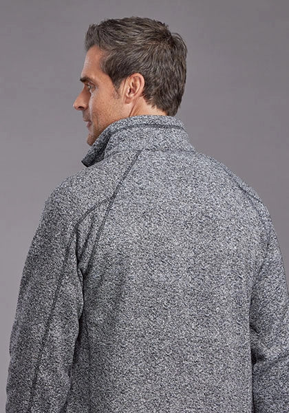 Stetson 2328 Honeycomb Bonded (Grey) - Men's Knit Sweater