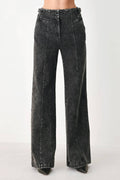 CITY LIMITS BLACK DENIM WIDE LEG PANTS