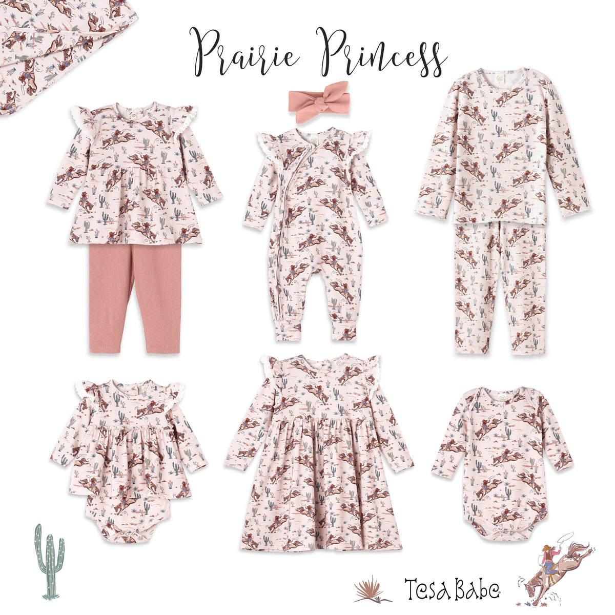 Prairie Princess Baby Girl Western Bamboo Stroller Blanket