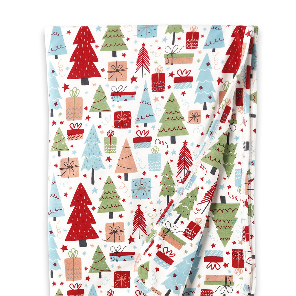 Christmas Merry Baby Bamboo Soft Stroller Blanket