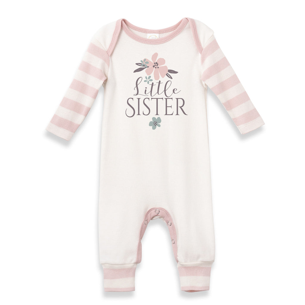 Little Sister Baby Girl Cotton Romper