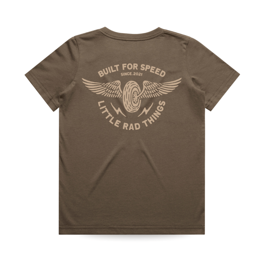 THE WINGED MECHANIC TEE - BROWN